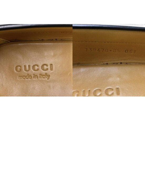 Gucci Interlocking GG Logo Loafers Shoes Dress Leather